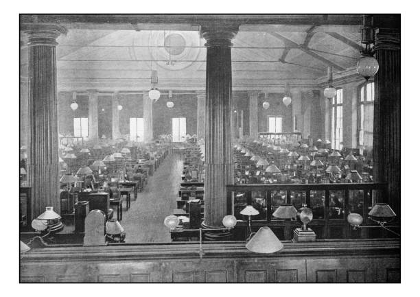 istock Antique London's photographs: The telegraph instrument galleries, General Post office 649211306