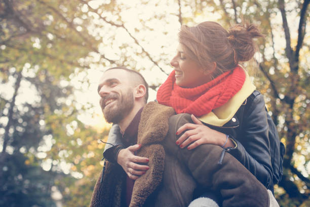 istock Young couple in the park. 649213870