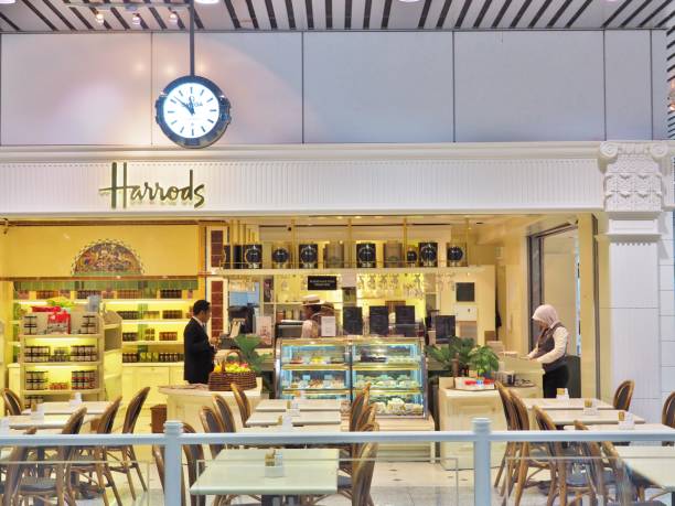 harrods café & restaurant - harrods stock-fotos und bilder