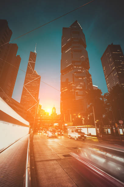 istock Hong Kong City in Silhouette 649215142
