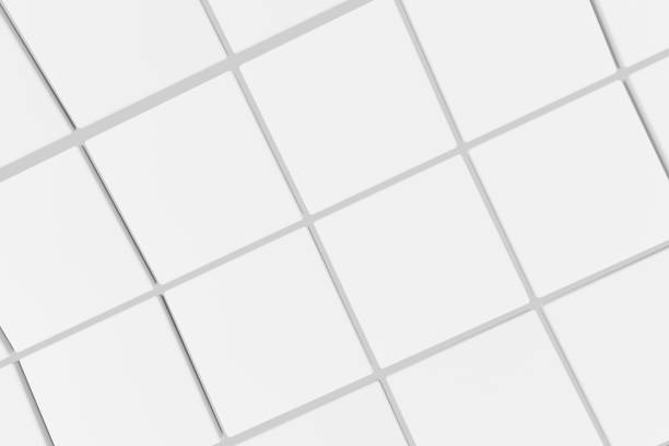 istock Wavy surface made of cubes with glowing background 649219954