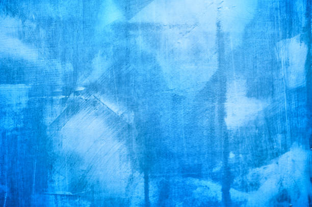 istock Blue texture of plaster on the wall for the background 649222542