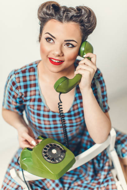 istock Vintage Secretary on the Phone 649222686