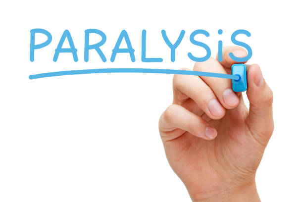 istock Paralysis Handwritten With Blue Marker 649222846