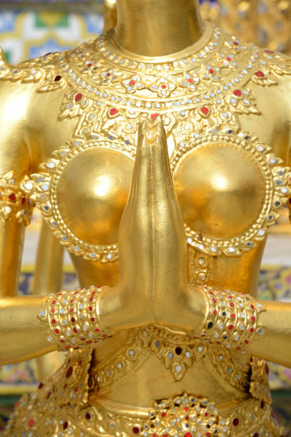 the temple of Wat Phra Kaew in the city of Bangkok in Thailand in Southeastasia.