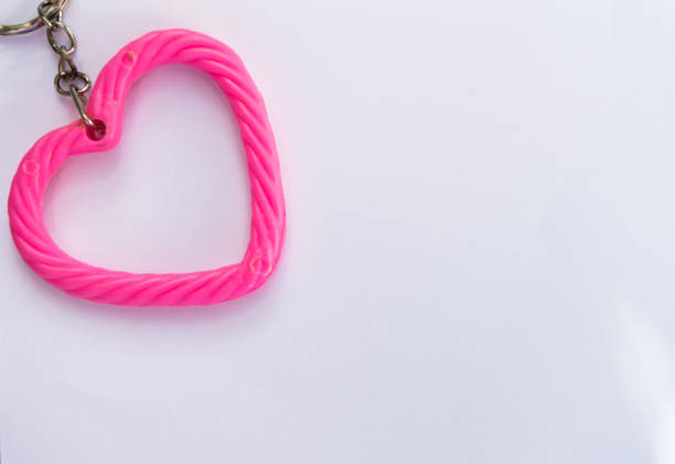 istock pink heart with pink heart with blank paper 649235798