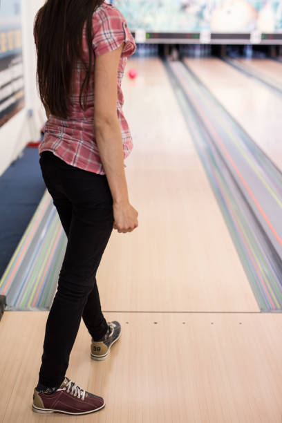 istock Graceful female ready for her first strike 649235818