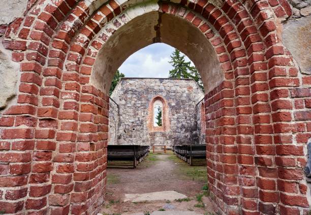 istock Church ruins doorway 649239634