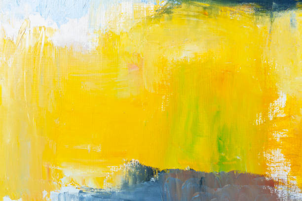 istock Abstract painted yellow and blue art backgrounds 649252892