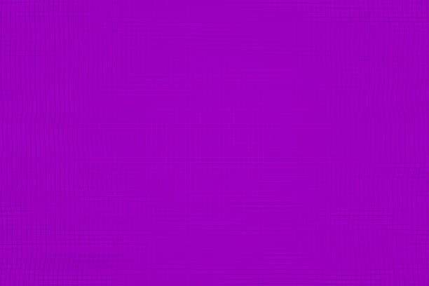 istock Wavy surface made of violet cubes 649253368