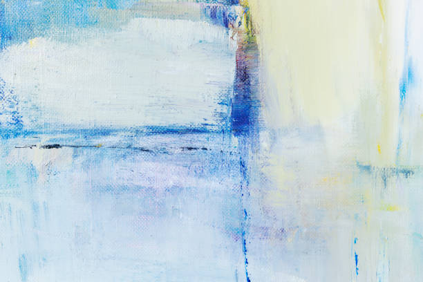istock Abstract painted blue and yellow art backgrounds 649253640