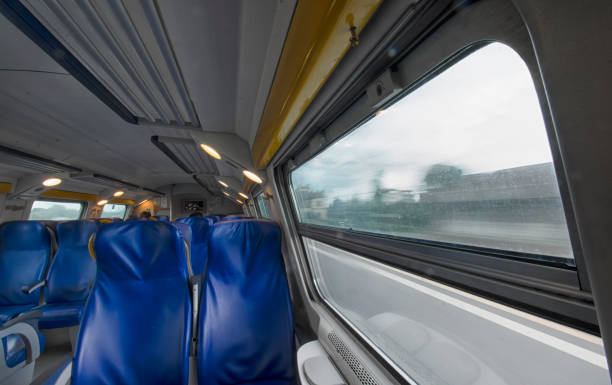 istock Perspective of a passenger of train 649257228