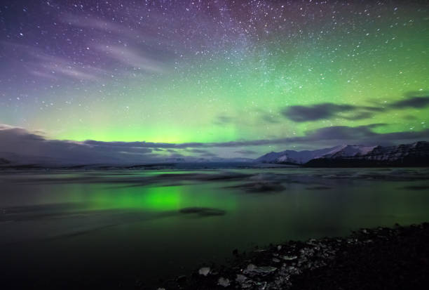 istock Northern lights (Aurora Borealis) in Iceland 649266740