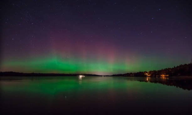 istock Northern lights (Aurora Borealis) in Sweden 649266804
