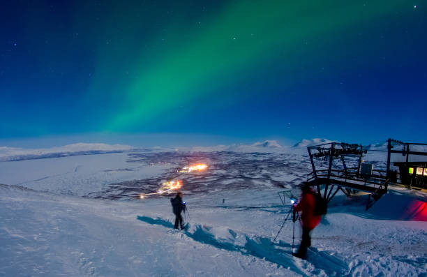 Northern lights (Aurora Borealis) in Sweden