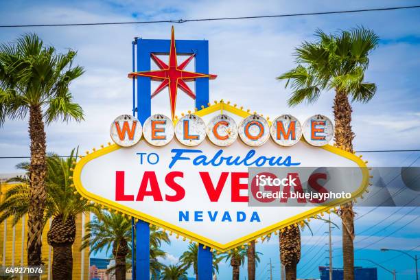 Welcome To Fabulous Las Vegas Sign Las Vegas Strip Nevada Usa Stock Photo - Download Image Now