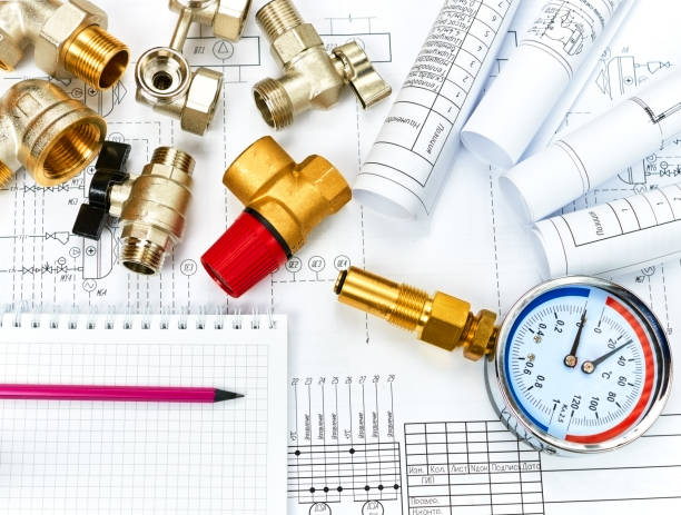 istock Engineering heating. Concept Heating. Project of heating for house. 649277436