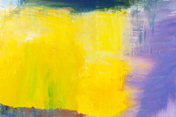 istock Abstract painted yellow and blue art backgrounds 649277976