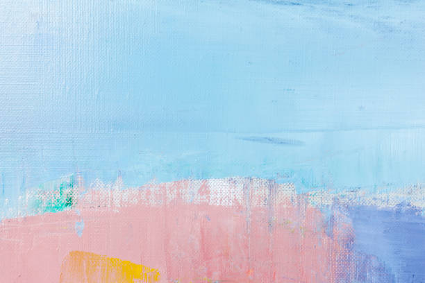 istock Abstract painted yellow and blue art backgrounds 649285262