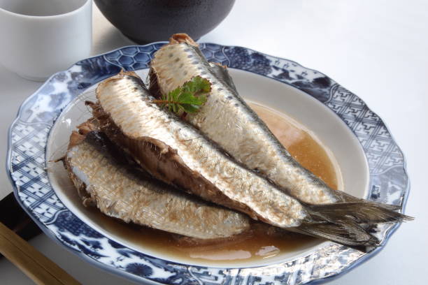 istock Simmered Sardine with Sake, Japanese Food 649286056