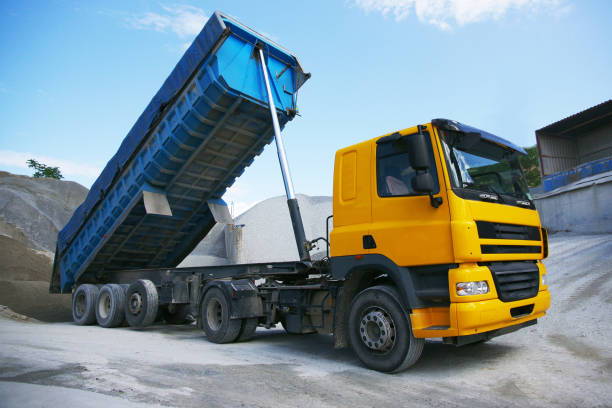 istock Dump truck in a quarry 649288762