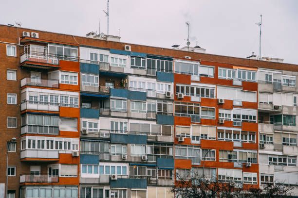 istock Old apartments in Madrid 649289546