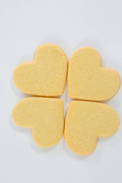 istock Close-up of heart shape cookies 649330610