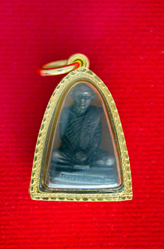 Buddha And Gold Frame Pendant 90k Percent Gold Grade Isolated Stock what-is-20-percent-of-40-solution-with-free-steps
