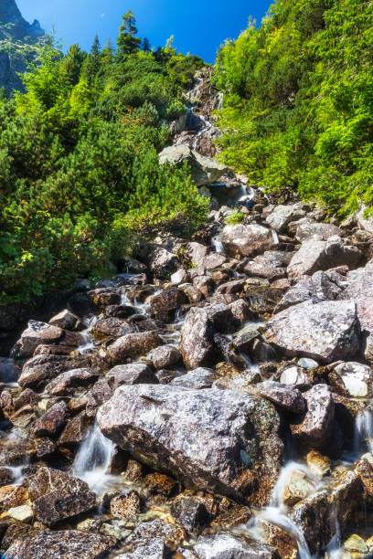 Small waterfall in the Tatra Mountains, Poland