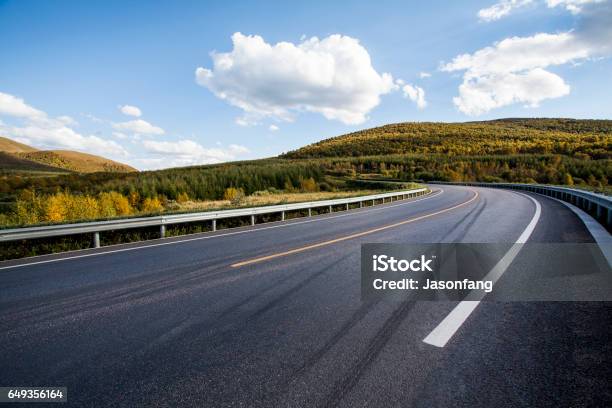 Mountain Road Stock Photo - Download Image Now - Road, Curve, Landscape - Scenery