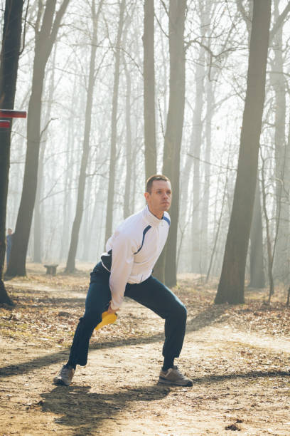 istock Training with kettlebells outdoors 649356532