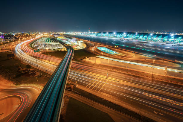 istock Dubai Metro to Airport 649366258