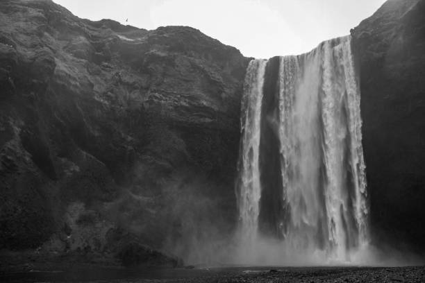 istock View of Skogafoss waterfall during a winter day, Iceland 649366666