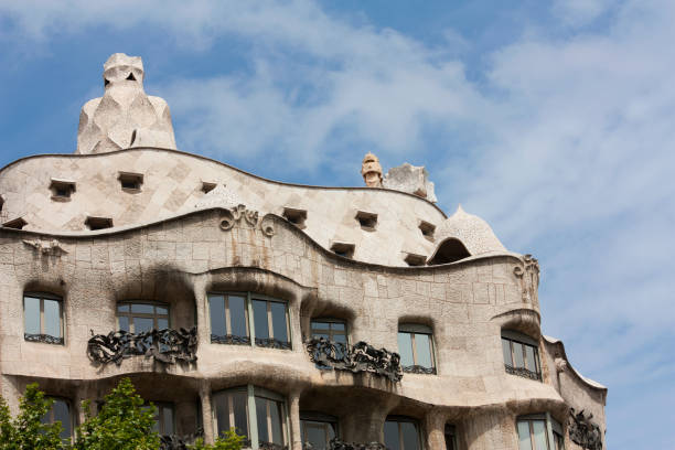 Casa Milà, also known as La Pedrera, (meaning the 'The Quarry'), is a modernist building in Barcelona, Catalonia, Spain. It was the last civil work designed by Catalan architect Antoni Gaudí and it was built between the years 1906 and 1910.