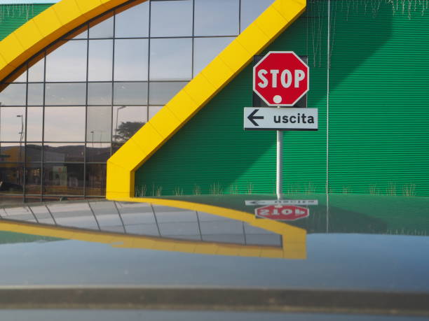 Street signs and their reflection