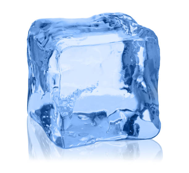 istock Cubes of ice on a white background. 649431118