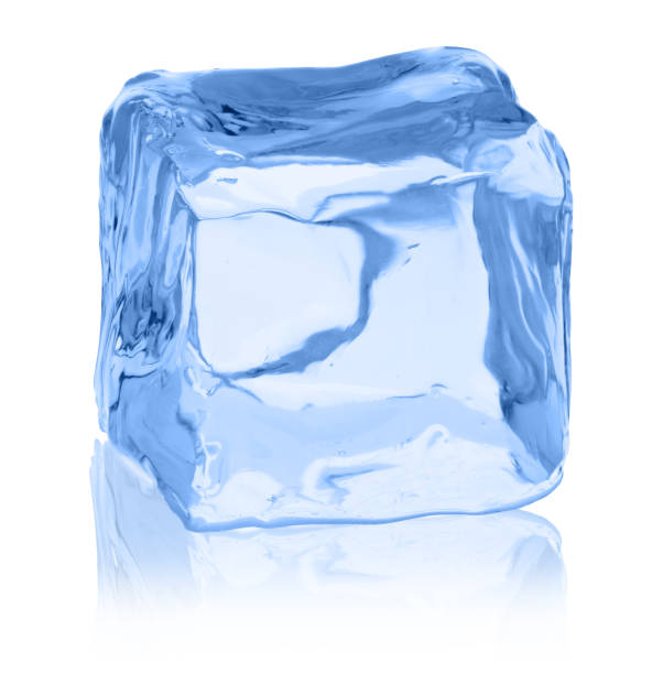 istock Cubes of ice on a white background. 649431814