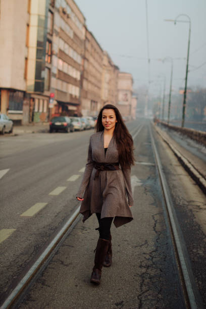 istock Girl looking posing on the road 649434638