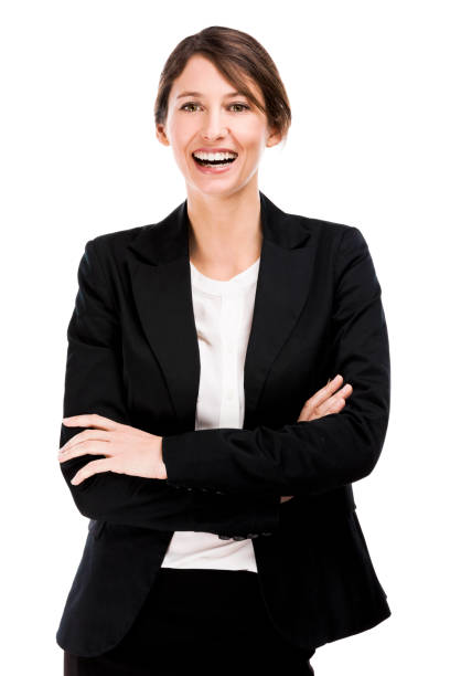 istock Happy business woman 649447672