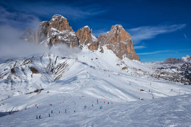 istock Ski resort in Dolomites, Italy 649448648