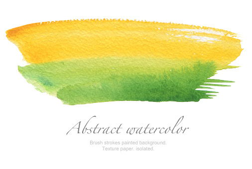 Trazos de pincel Acuarela abstracta pintado de fondo. Papel de la textura. aislado. photo