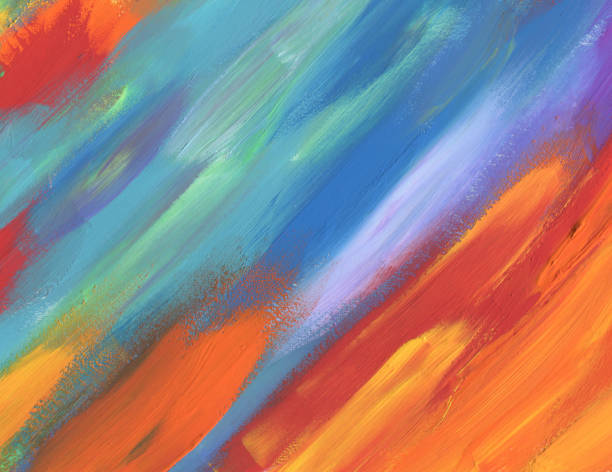 istock Abstract color acrylic painted background 649451934