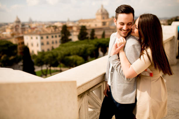 istock Loving couple in Rome, Italy 649453772