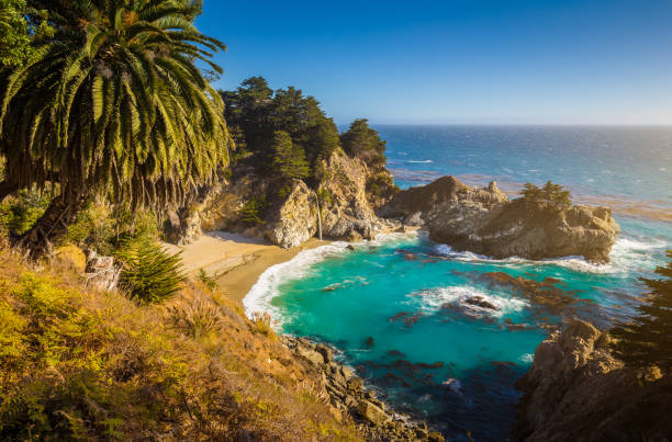 istock McWay Falls at sunset, Big Sur, California, USA 649454002