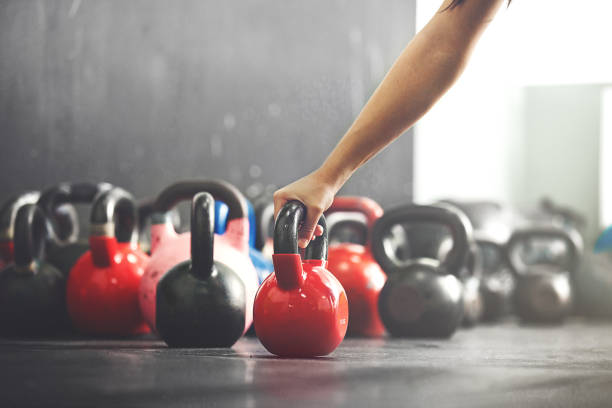 Fitness training stock photo