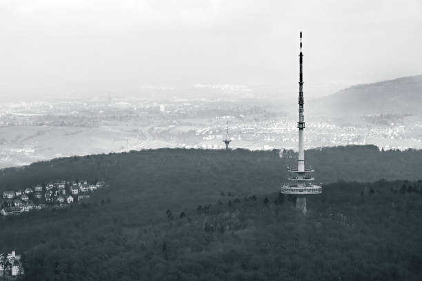 istock Stuttgart TV Tower Fernsehturm Monochrome View Germany Building Architecture Landscape 649456974