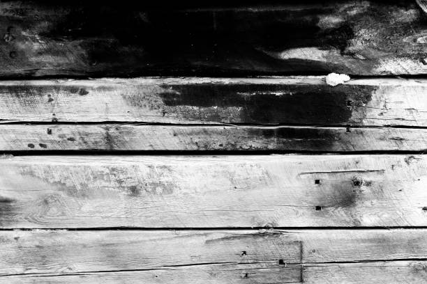 istock Wooden texture with scratches and cracks 649464300