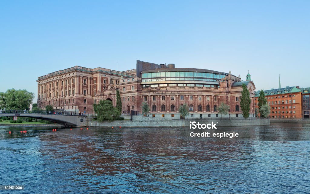 Riksdag, Parliament Building, Stockholm Parliament House - Stockholm Stock Photo
