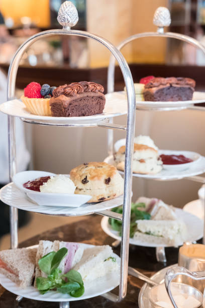 istock Close up of Afternoon Tea Set. 649511872