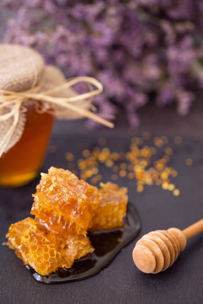 istock honeycomb in the honey on the table 649515380